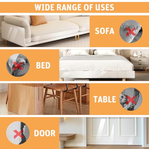 Qpets® Cat Scratcher Pad Clear PVC Cuttable Furniture Protector Self-Adhesive Sticker Scratching Mat for Wall Cabinet Couch Floor 45x100cm 3PCS Qpets® Cat Scratcher Pad Clear PVC Cuttable Furniture Protector Self-Adhesive Sticker Scratching Mat for Wall Cabinet Couch Floor 45x100cm 3PCS